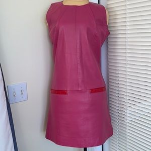 NEW Custom Pink Leather Dress by Leathercult